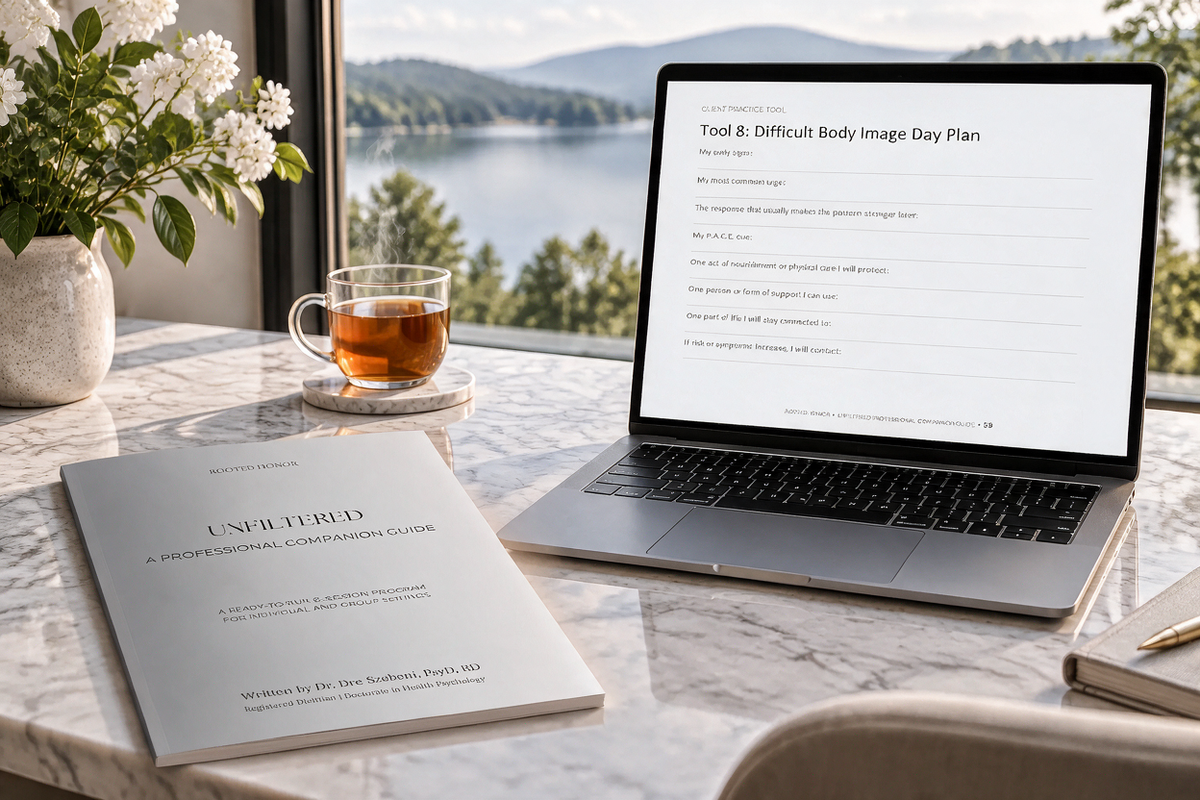 Unfiltered Professional Companion Guide: 8 session body image group therapy program for clinicians
