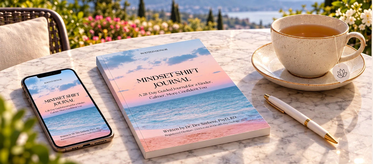 Mindset Shift Journal by Dr. Dre Szebeni, PsyD, RD